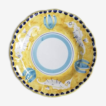 Yellow Seahorse Pasta Plate