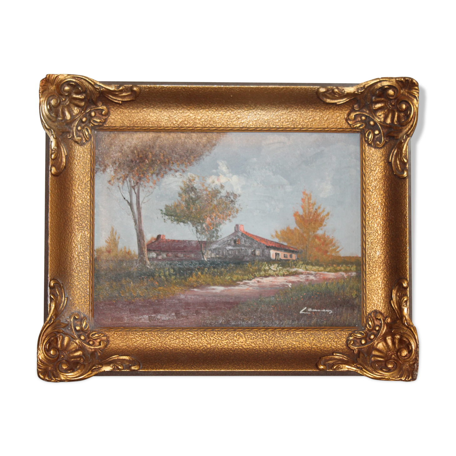 Oil painting on canvas signed