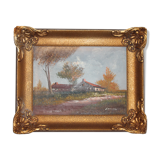 Oil painting on canvas signed