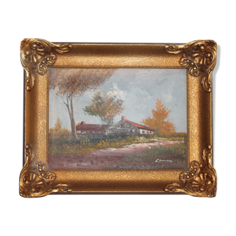 Oil painting on canvas signed