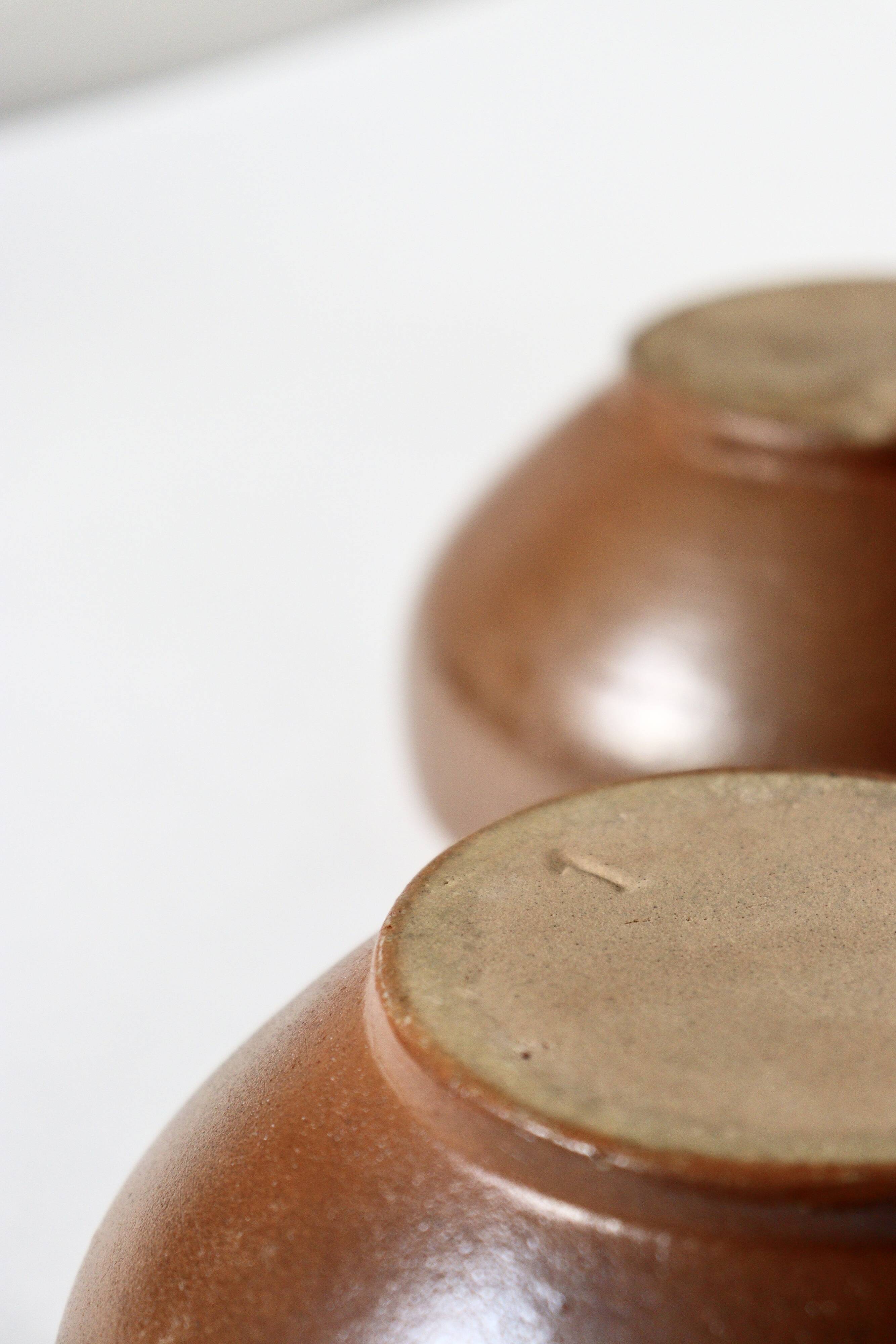 Set of sandstone bowls