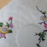Service café bernardaud Limoges oiseaux fleurs