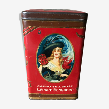 Advertising box cacao gerard bensdorp