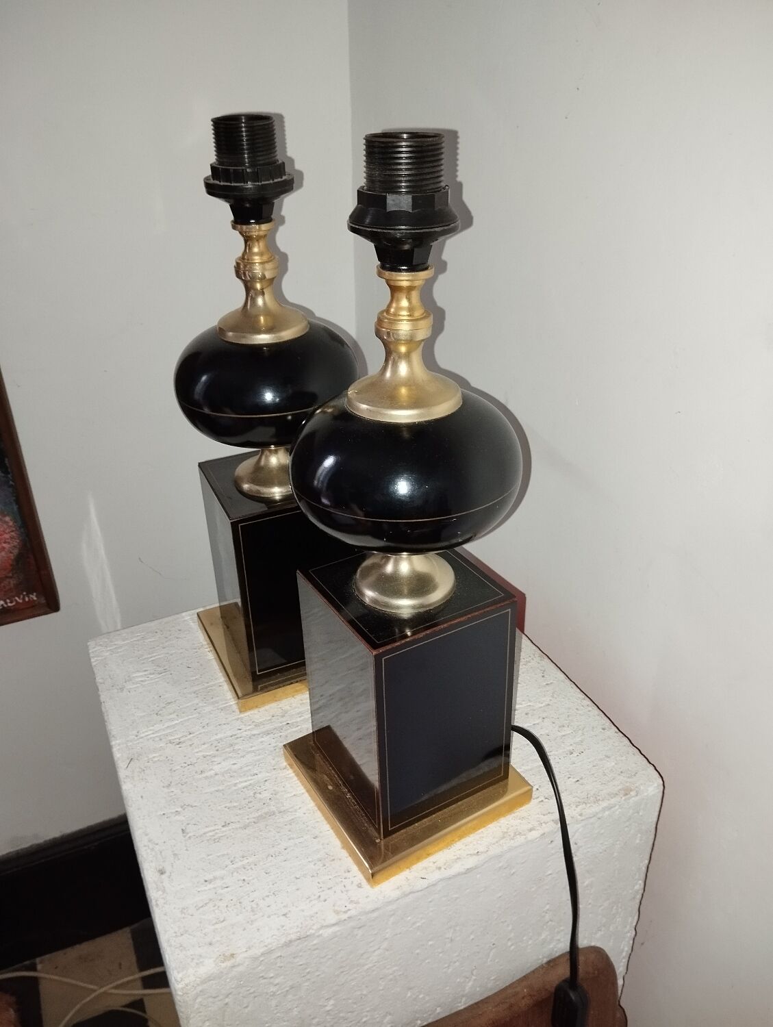 Pair of Le Dauphin Jenning house lamps