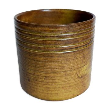 Vintage vase in enamelled sandstone