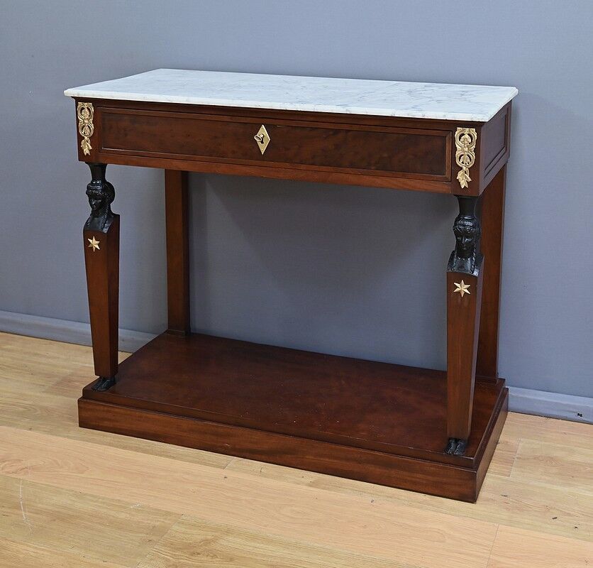 Return from Egypt mahogany console, Empire period – early 19th century