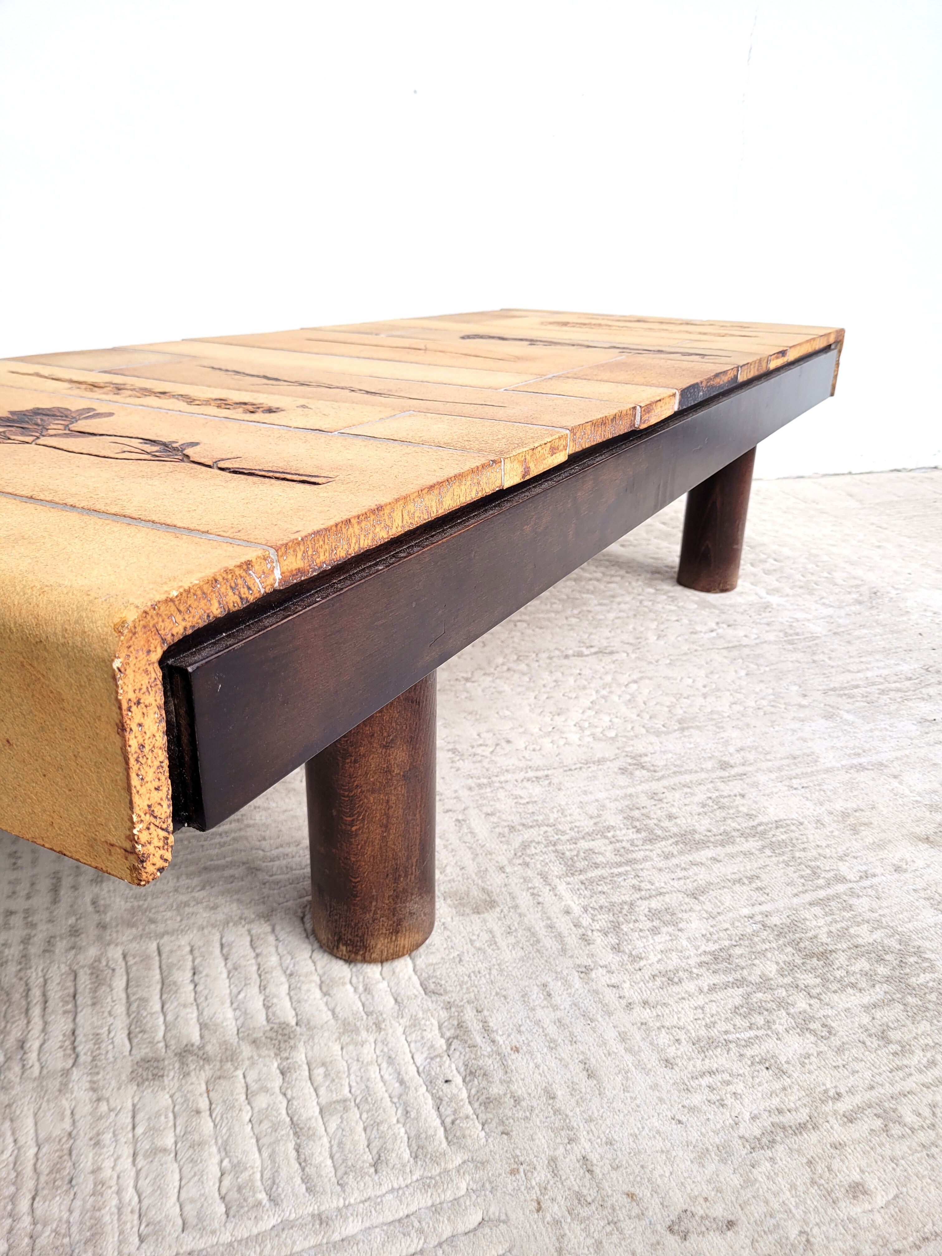 Coffee table Roger Capron Herbarium 1960