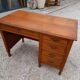 Old oak desk 5 drawers