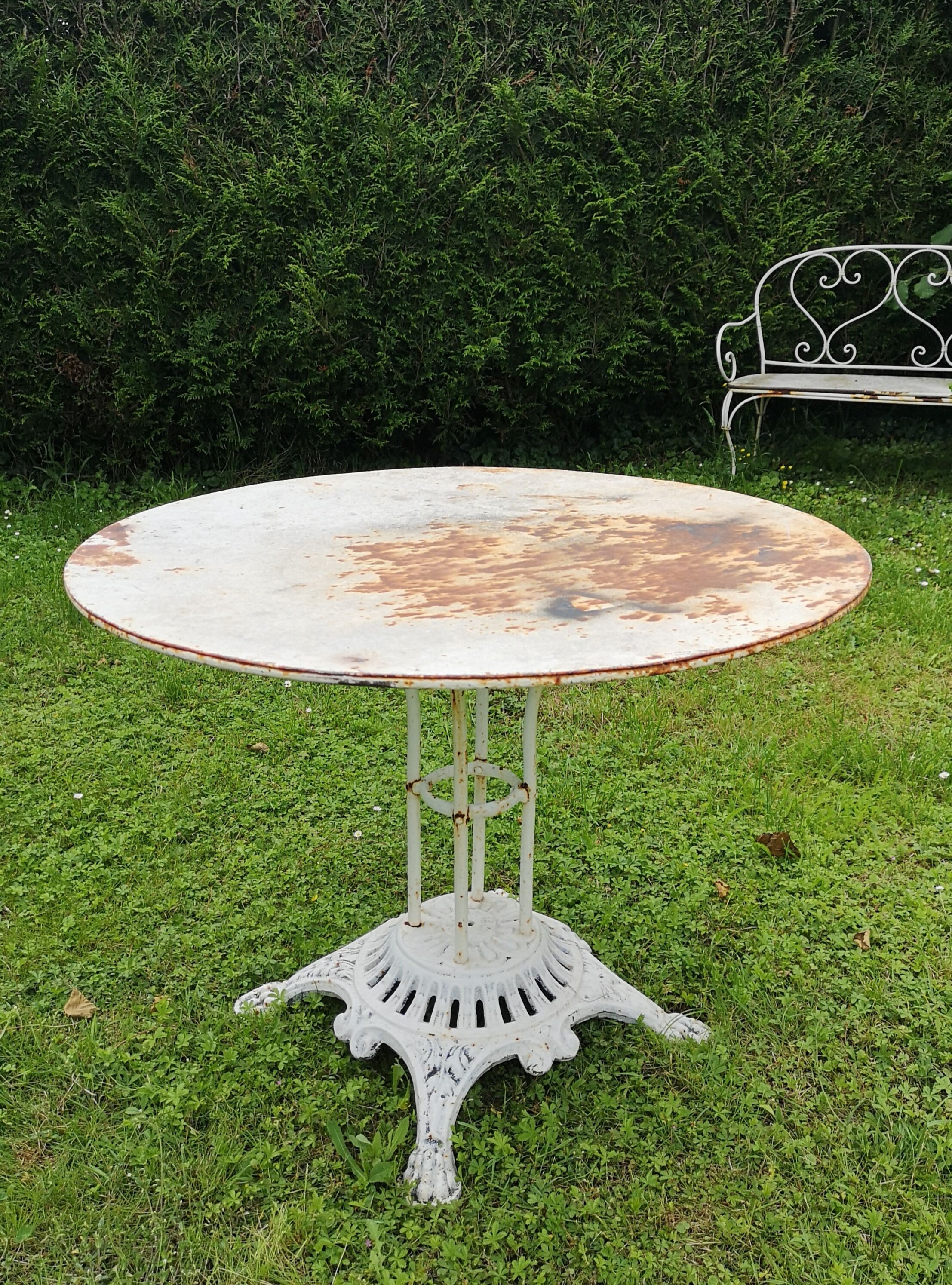Garden table Napoleon 3 III XIX vintage loft