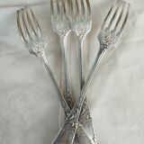 12 fourchettes plaqué argent