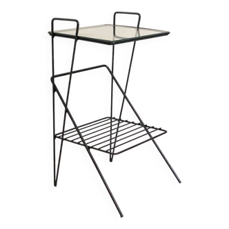 Table d'appoint bout de canapé vintage 60's