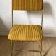 Lafuma folding chairs in velvet and gold metal