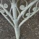 White wicker side table in Victorian style