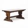 Rustic Oak Vintage Brutalist Dining Table