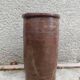 Brown glazed stoneware pot