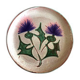 Vallauris plate with thistles