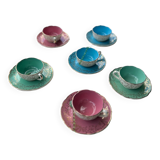 Coffee cups and under cups Digoin Sarreguemines