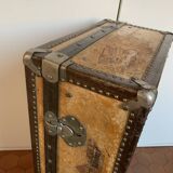 Malle cuir vintage