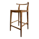 tabouret de bar / tabouret en bois wabisabi