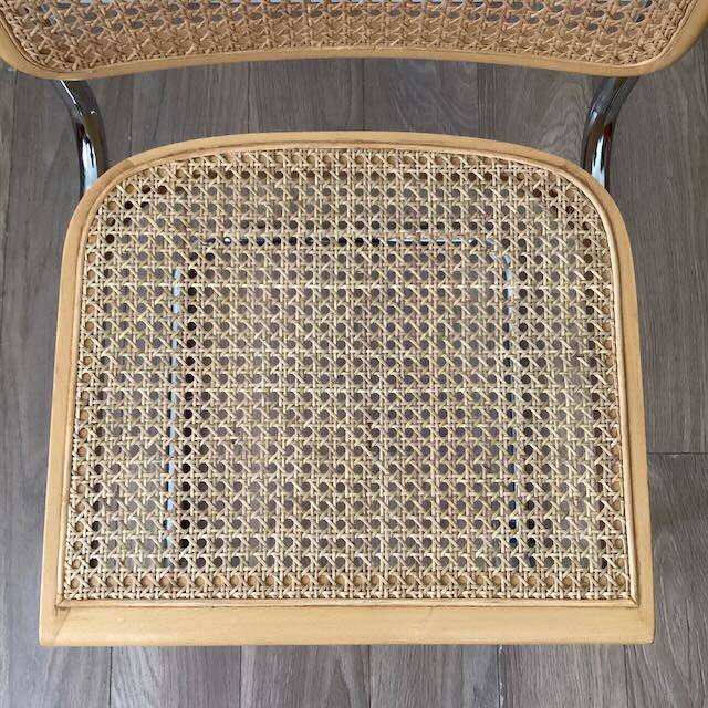 Breuer chair in cane and light wood