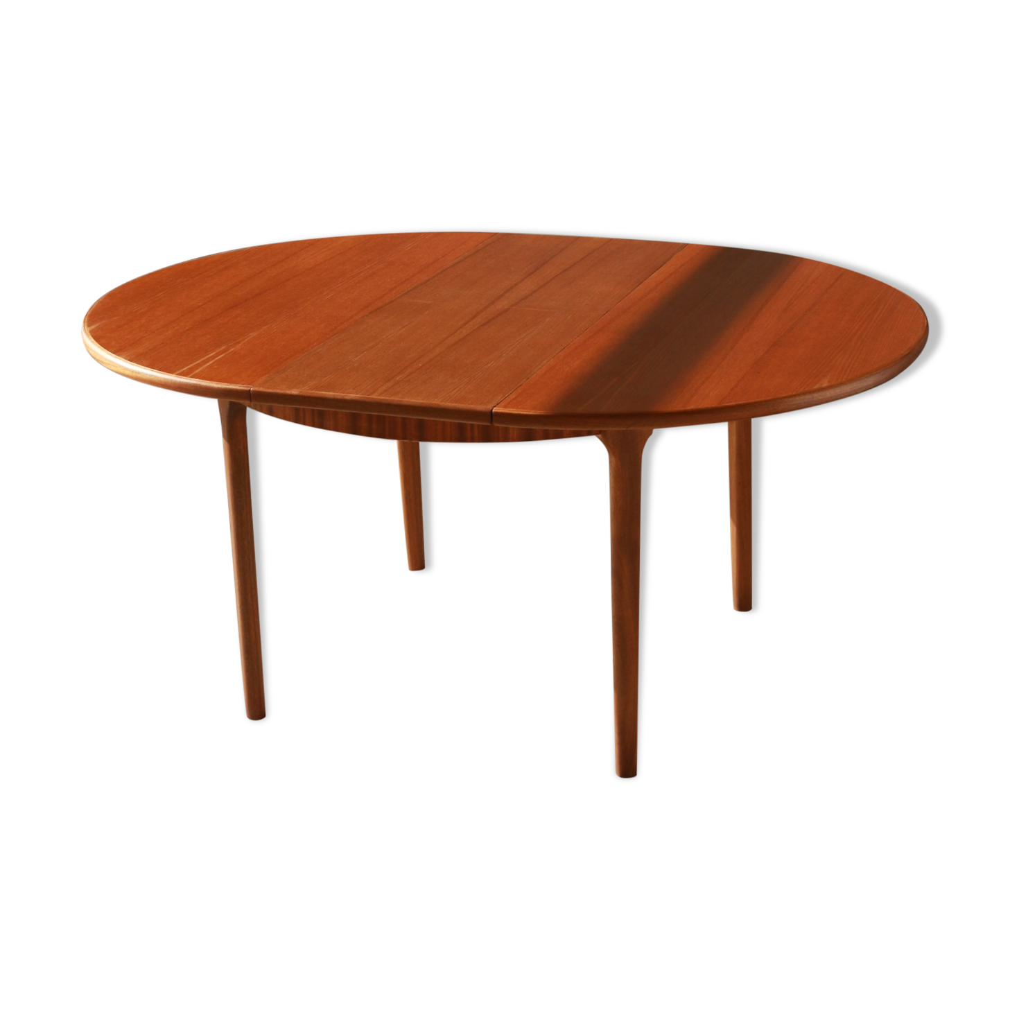 Round dining table with extension - McIntosh - 60s