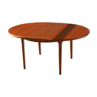 Round dining table with extension - McIntosh - 60s