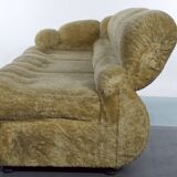 three-seater sofa designed by Adriano Piazzesi, produced in Italy during the 1970s. Upholster