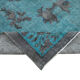 Hand-knotted contemporary oriental 1980s 200 cm x 291 cm blue carpet