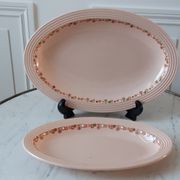 Duo de petits plats ovals Longwy modèle Betty
