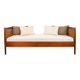 Danish teak bed from the 1960s / reupholstered mattress