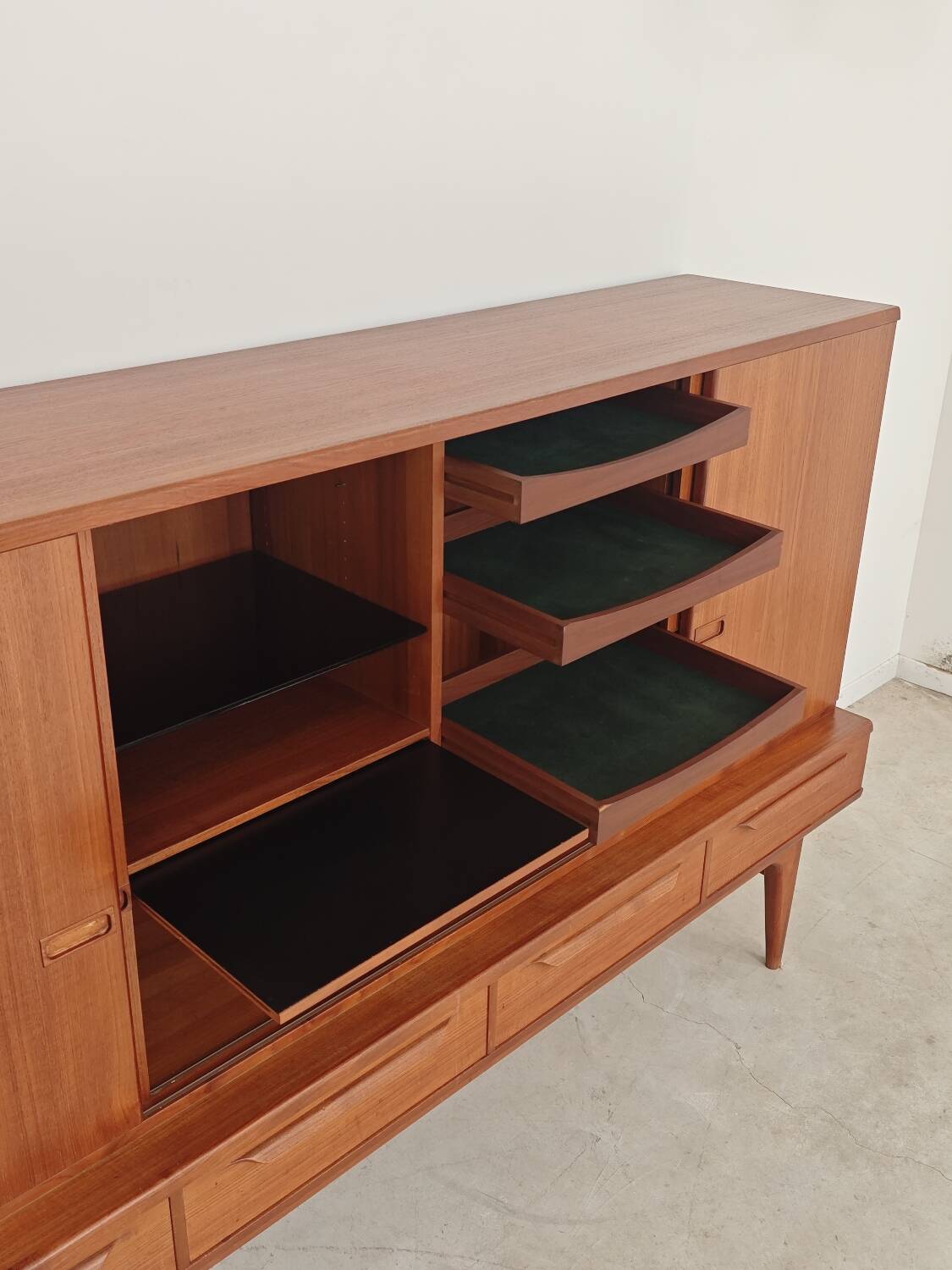 High enfilade by Johannes Andersen by Bordum & Nielsen, Samcom teak