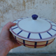 Vintage tureen 1930 Basque Béarn Creil Montereau