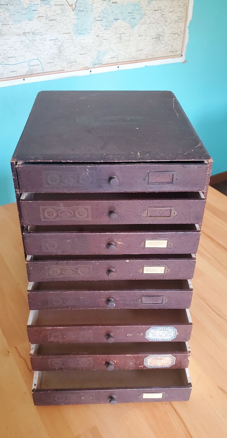 Louis Vuitton haberdashery/wire cupboard chest of drawers 8 drawers