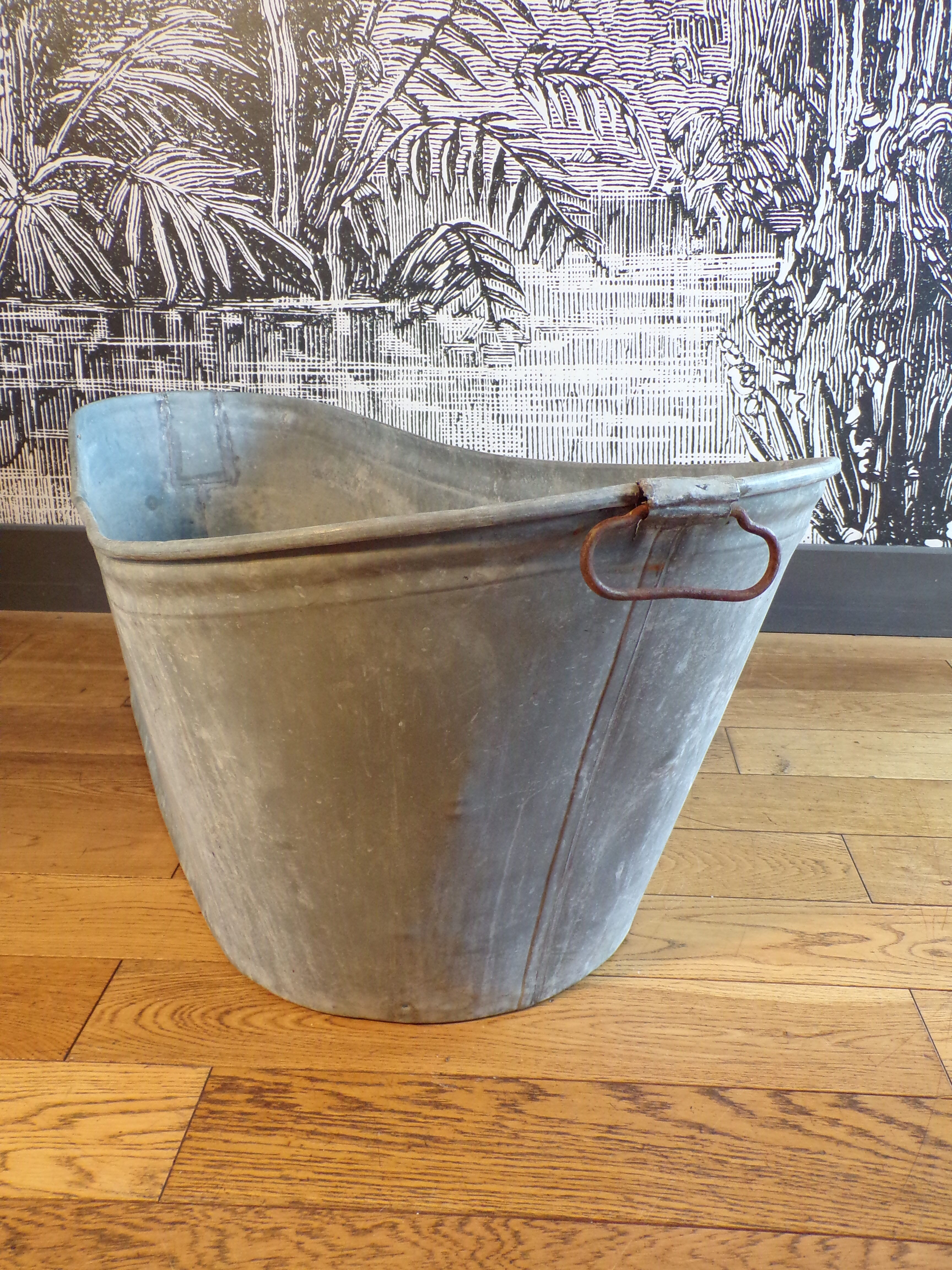Baignoire enfant vintage en zinc