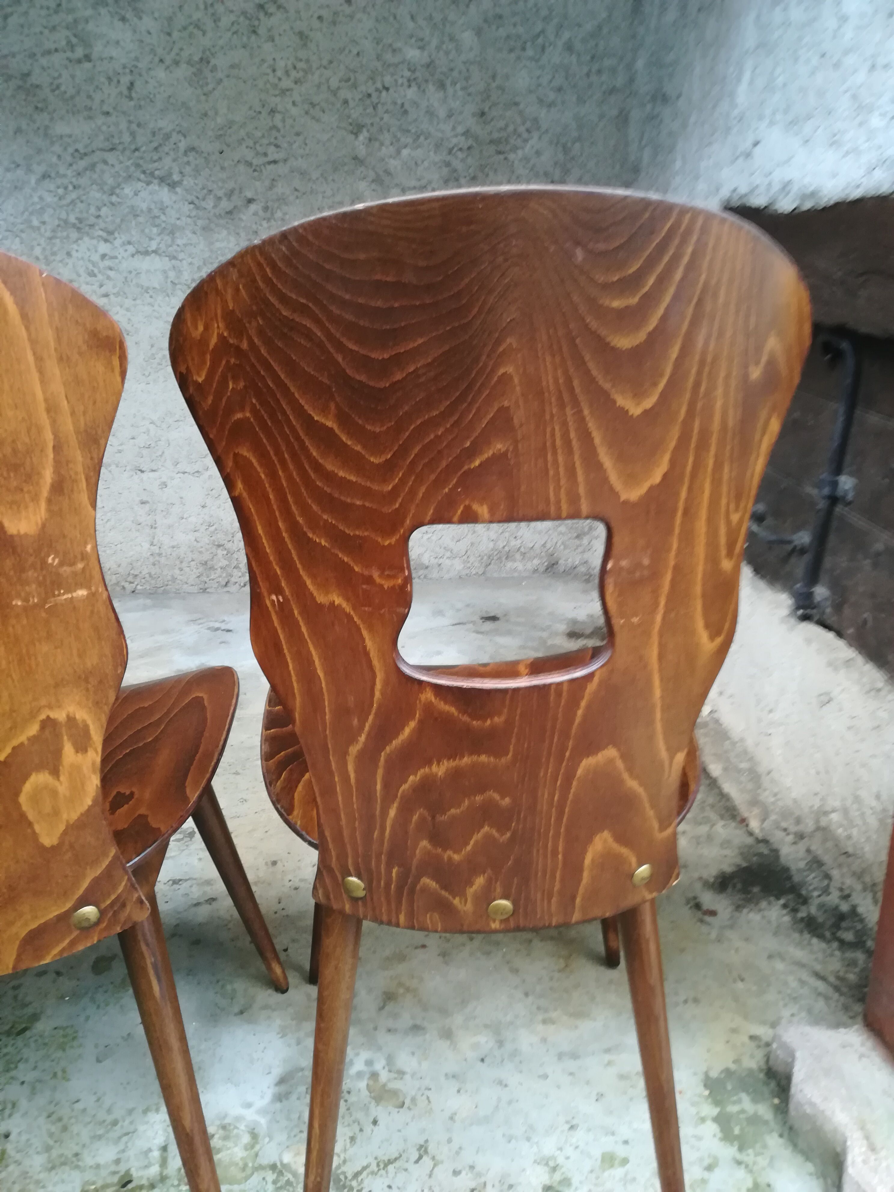 4 Baumann bistro chairs model gentian 50's
