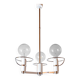 Lustre chromé Space Age, Italie, années 1970