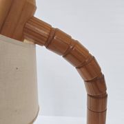 Vintage pine lamp for Solbackens Svarveri, 1970s