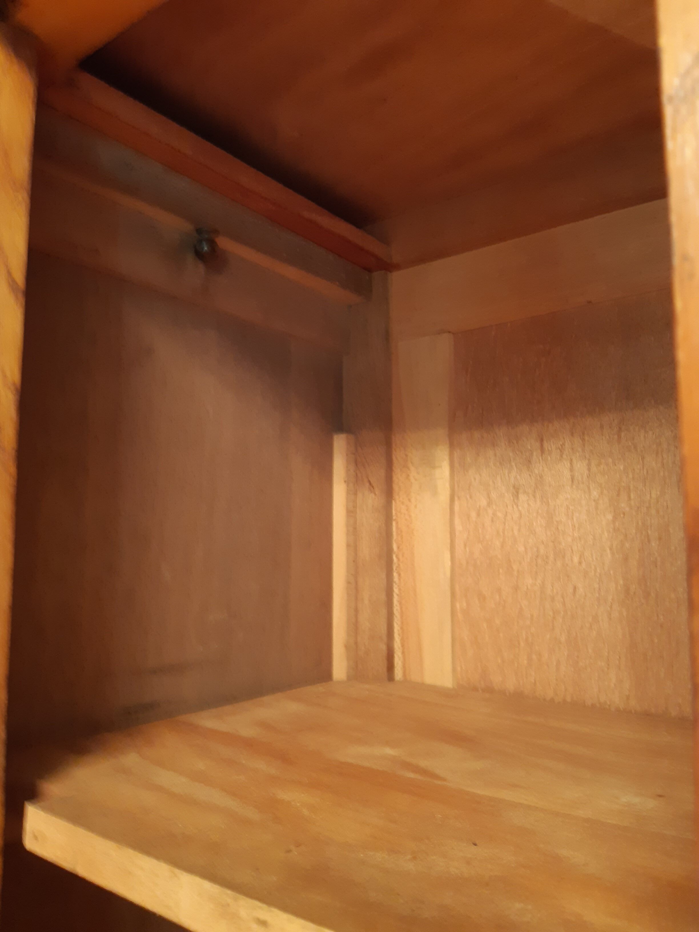 3-door Art Deco Parisian wardrobe and bevelled mirror