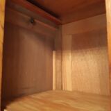 3-door Art Deco Parisian wardrobe and bevelled mirror