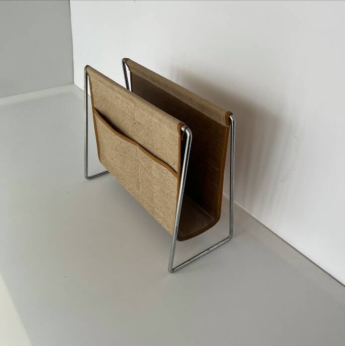 Vintage Verner Panton magazine rack for Fritz Hansen