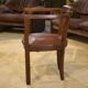 Fauteuil en chêne et skaï 1940’s