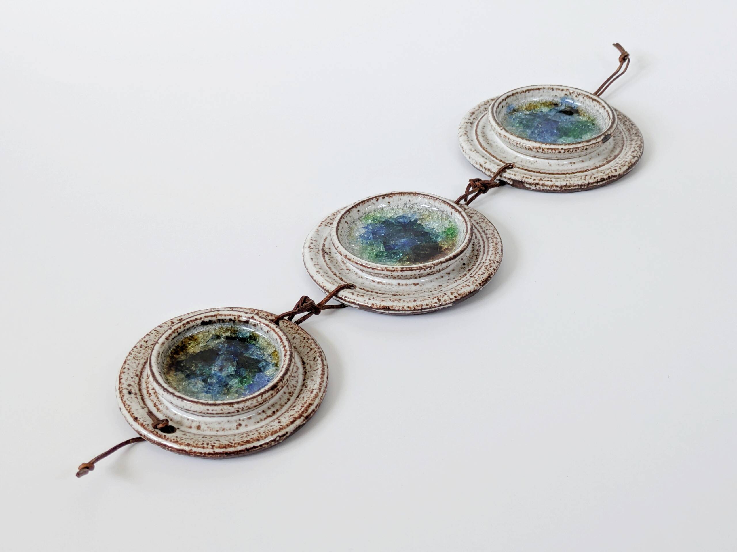Rare stoneware wall hanging by Waldorff Svaneke, Denmark, 1960s
