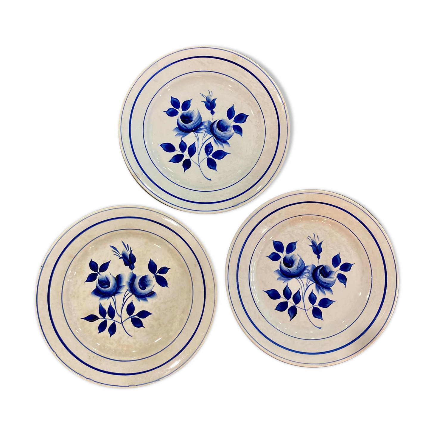 Lot of 3 plates  Moulin des Loups