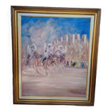 Roger Vivés painting fantasia oil on canvas