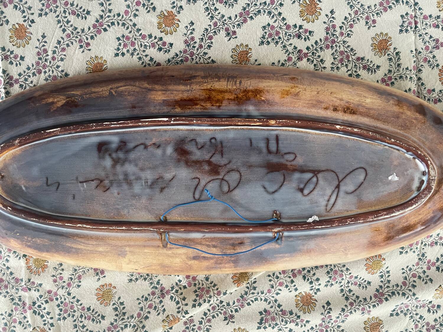 Polychrome ceramic plate by Kurt and Monique Brunner for