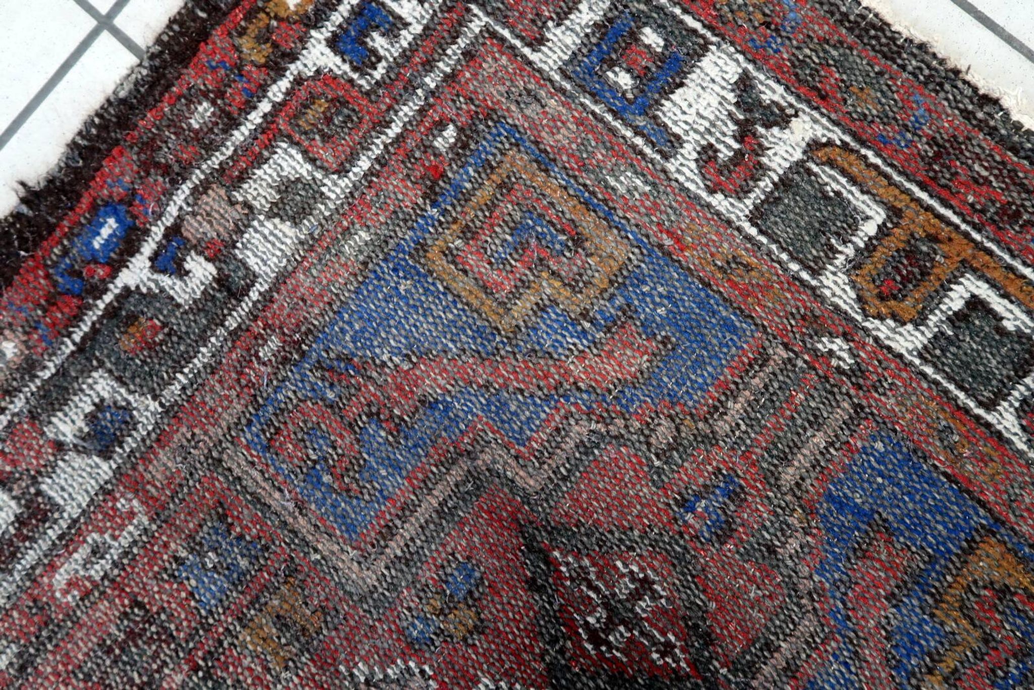 Tapis Hamadan vintage fait main en laine – 101 x 197 cm - 1C1042