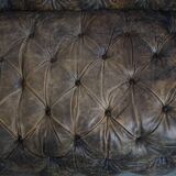 Chesterfield cowhide sofa