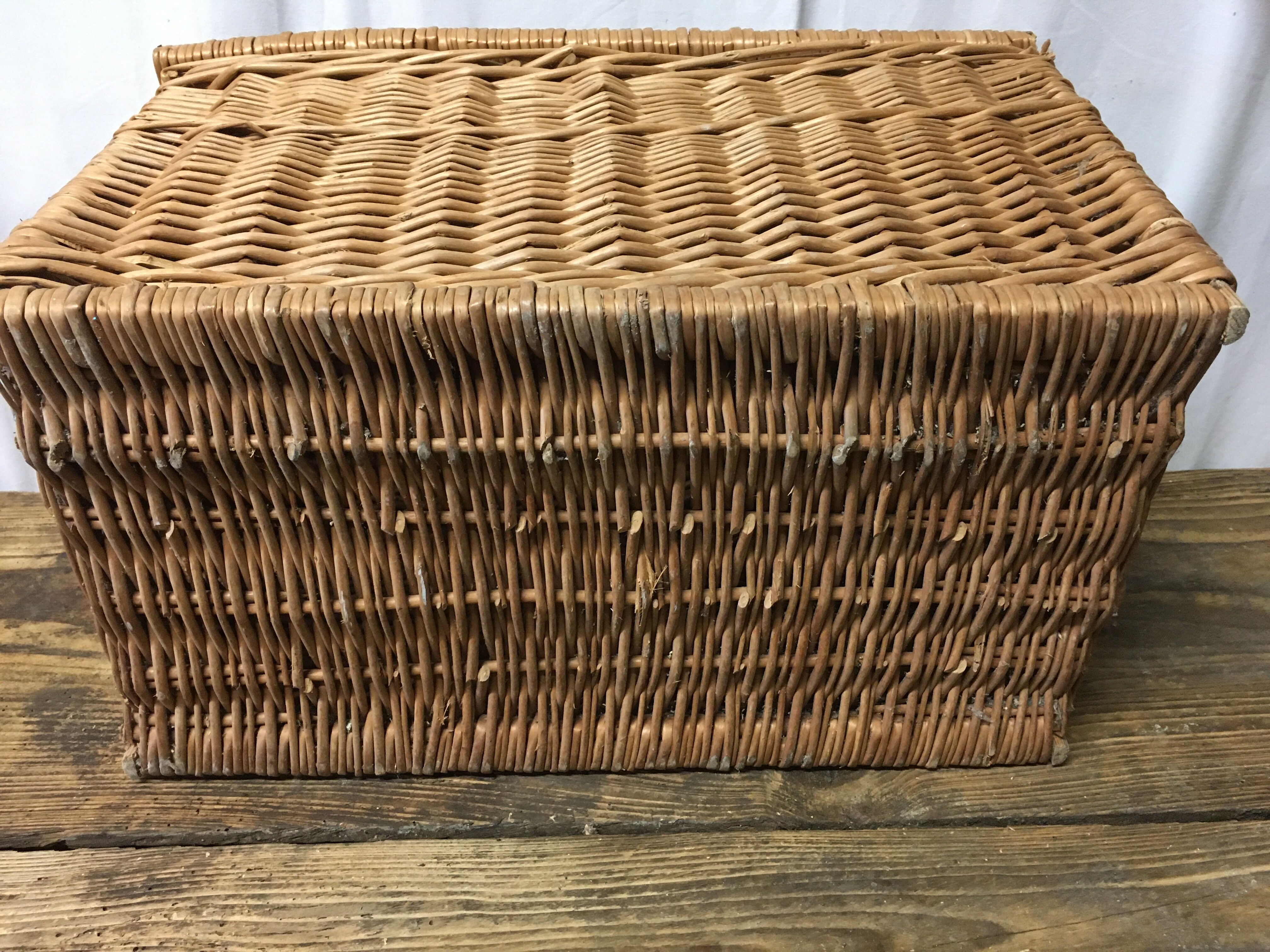 Vintage wicker basket