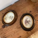 Pair of frames - old paintings