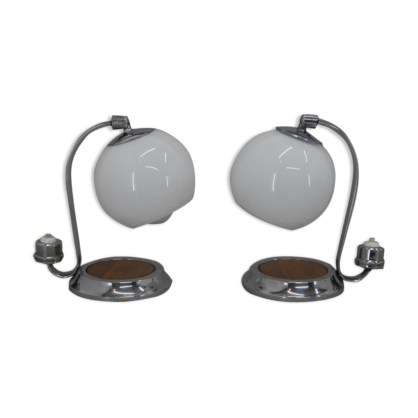 Set of two art deco table lamps, 1930s